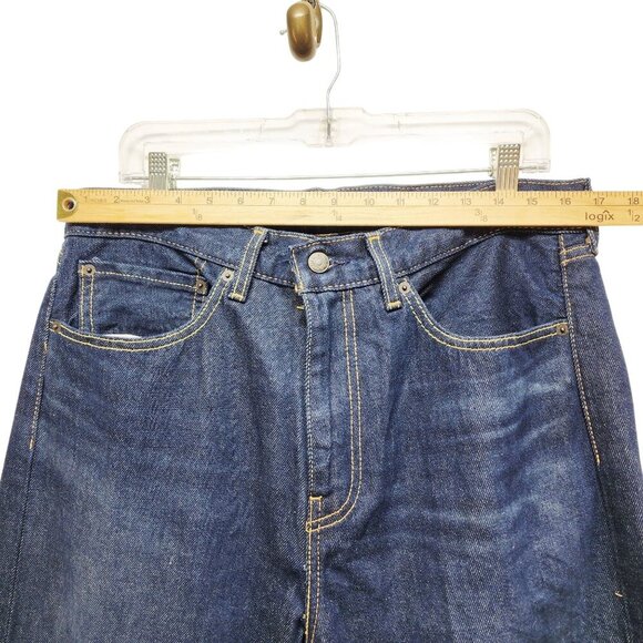 Levis 514 Mens Straight Fit Jeans W34 L30 Dark Wash Denim Casual Pants - Picture 7 of 8